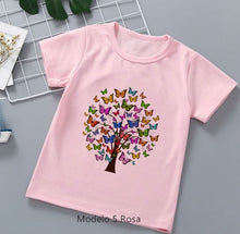 Cargar imagen en el visor de la galería, Camisetas Chic de Niña. Arboles Mágicos. Regalos Comunión.