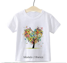 Load image into Gallery viewer, Camisetas Chic de Niña. Arboles Mágicos. Regalos Comunión.