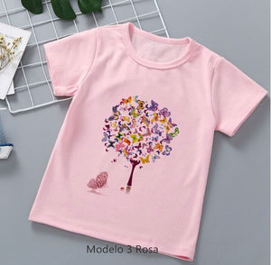 Camisetas Chic de Niña. Arboles Mágicos. Regalos Comunión.