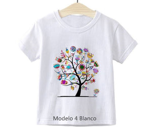 Camisetas Chic de Niña. Arboles Mágicos. Regalos Comunión.