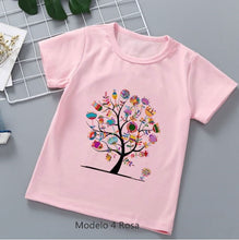 Cargar imagen en el visor de la galería, Camisetas Chic de Niña. Arboles Mágicos. Regalos Comunión.