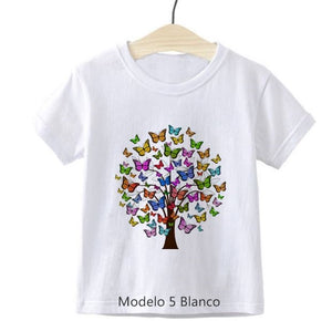 Camisetas Chic de Niña. Arboles Mágicos. Regalos Comunión.